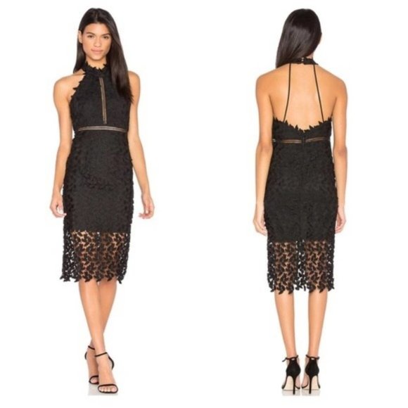 Bardot Dresses & Skirts - Bardot gemma halter lace dress